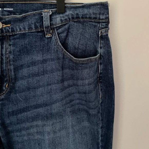 Old Navy Dark Indigo Boyfriend Jeans Size 16 - Picture 9 of 9